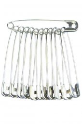 hagiki No 5 Çengelli İğne 6cm 12 Adetli Çelik Çatal İğne (1 Set) - 1