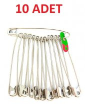 hagiki (10 Adet) Büyük Boy No:4 Çengelli İğne 5Cm Boyunda 12 Adetli Çatal İğne (10 Adet) - 1