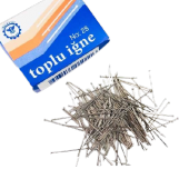 hagiki (1 Adet) Metal Başlı Toplu İğne No 28 (1 Adet) - 1