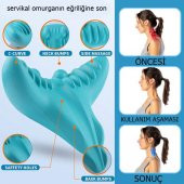 Boyun Masaj Yastığı Düzleştirici Omuz Sedyesi Gevşetici Servikal Kayropraktik Traksiyon Cihaz Yastık - 7