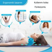 Boyun Masaj Yastığı Düzleştirici Omuz Sedyesi Gevşetici Servikal Kayropraktik Traksiyon Cihaz Yastık - 9