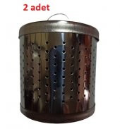hagiki (2 Adet) Büyük Boy Metal Çaydanlık İçi Kapaklı Süzgeç Çay Demleme Süzgeci (2 Adet) - 1