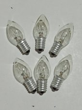 hagiki (6 Adet) Şeffaf E14 Mum Ampül Tuz Lambası Ve Gece Lambası Ampulü Şeffaf (6 Adet) - 1