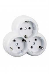 hagiki 3lü Topraklı Golyat Grup Priz Çoğaltıcı (1 adet) - 1