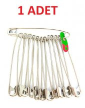 hagiki (1 Adet) Büyük Boy No:4 Çengelli İğne 5Cm Boyunda 12 Adetli Çatal İğne (1 Adet) - 1