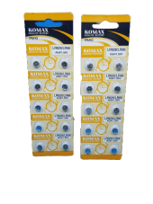 gik  AG4-377 LR626 LR66 Alkaline Saat Pili 10lu Kart Düğme Pil - 1