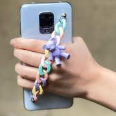 HUAWEİ MATE 20 lite Kılıf Renkli Zincir Aparatlı Ayıcık Süslü Casebear Süper Şeffaf Silikon - 3