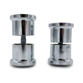 Nakres Abs Üzeri Krom Kaplama 10 mm Bir Çift Cam Kabin Kolu  Krom Duşakabin Kolu - 1