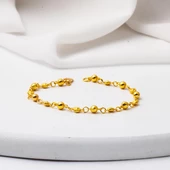 Moda 22 Ayar Altın Zincir Bileklik thumbnail 3