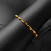 Moda 22 Ayar Altın Zincir Bileklik thumbnail 2