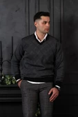 WOOLEN WORLD YÜNLÜ V YAKA ERKEK TRİKO KAZAK thumbnail 2