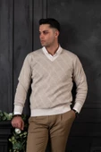 WOOLEN WORLD YÜNLÜ V YAKA ERKEK TRİKO KAZAK thumbnail 7