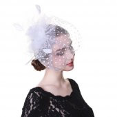 nikah şapkası,gelin tacı,beyaz vualet nikah kep,sade nikah tacı - 1