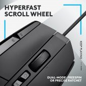 Logitech G502 X Kablolu Hero 25K Sensörlü Rgb Aydınlatmalı Oyuncu Mouse - Siyah - 4