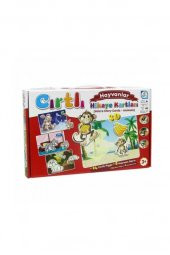 Laço Kids Puzzle Cırtlı Hikaye Kartları Hayvanlar LC7205 - 1