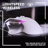 Logitech G G502 X Plus Kablosuz Hero 25K Sensörlü Rgb Aydınlatmalı Oyuncu Mouse - Beyaz - 8