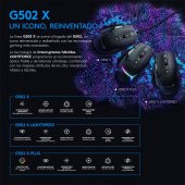 Logitech G G502 X Lightspeed Kablosuz Hero 25K Sensörlü Rgb Aydınlatmalı Oyuncu Mouse - Siyah - 2
