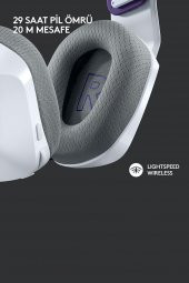Logitech G733 LIGHTSPEED RGB Kablosuz 7.1 Surround Ses Oyuncu Kulaklığı - Beyaz - 3