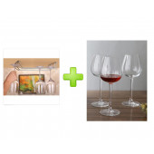 CAM KADEH 3 LÜ SET (AYAKLI SU BARDAK ) VE 1 ADET BARDAK KURUTUCU SET - 2