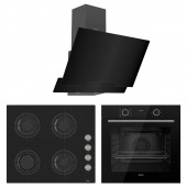 Ferre Fryart Cs Serisi Siyah Ankastre Cam Set (D063 + CS205 + XE63CS) - 1