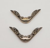 Angel Çanta Aksesuar 2Li Antik Renk Köşe Aparatı Süslü Model - 1