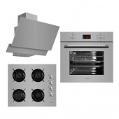 Ferre Fara Gri 3'lü Cam Set D031 Davl 2140 Ocak 8008 Fırın - 1