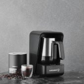 KORKMAZ A863-01 MODERNA KAHVE MAKİNESİ GRİ/SATİN - 1