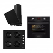 Ferre Lüks Serisi - 8+1 Fonksiyon Turbo Digital Emaye Izgara Siyah Set ( S 2140 + 8002 + D016) - 1