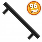 Mobilya Dolap Kapak Çekmece Kulpu Kulb 96 mm Mat Siyah Metal Kulp thumbnail 1