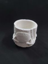 Deniz Kabuklu Saksı Kalemlik 9x6,5cm - 2