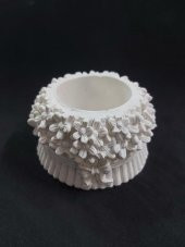 Dekoratif Çiçekli Saksı 11x6cm thumbnail 2