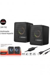 Işikli 3w X 2 Multimedia Usb Hoparlör Subzero Xr70 - 1