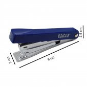 Eagle 8 Sayfa Kapasiteli No:10 Cep Boy Zımba Makinası (1001BDS) Mavi - 2