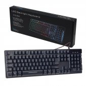 HELLO HL-18744 RGB IŞIKLI KABLOLU OYUNCU KLAVYESİ - 3