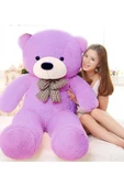 90 cm Rengarenk Papyonlu Peluş Ayıcık - % 100 YERLİ - 7