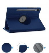 Samsung Galaxy Tab S8+ Plus SM-X800 Standlı 360 Dönebilen Kapaklı Uyku Modlu Kılıf - 2