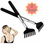 2 Adet Teleskobik Sırt Kaşıyıcı Metal Kaşağı Kaşıma Aleti Uzayan Sırt Kaşıma Aparatı - 1