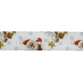 2,5cm x 5metre Grogren Yılbaşı Kurdela Noel Babalı No: 20 - 2