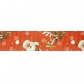 2,5cm x 5metre Grogren Yılbaşı Kurdela Noel Baba Geyik No: 7 - 2
