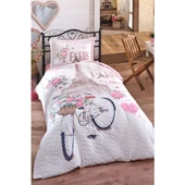 Clasy Tek Kişilik Dört Mevsim Kapitone Paris Love - 1