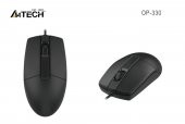 A4 TECH OP-330 KABLOLU USB MOUSE,SİYAH V-TRACK - 1