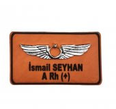 Deri Metal Rozetli Pilot İsimliği Tulum İsimlik - Deri İsimlik - Pilot İsimlik - 1