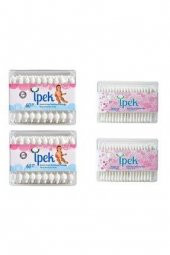 İpek Bebek Kulak Çöp 60 Lı 2 Li + 200 Lü Kulak Çöp 2 Adet - 1