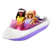 Barbienin Botu Oyun Seti, 2 Barbie, 4 oturma alanı bulunan şeffaf zeminli tekne (46 cm) ve 4 aksesuarıyla, 3 yaş ve üzeri HHG60 - 2