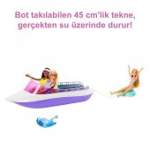 Barbienin Botu Oyun Seti, 2 Barbie, 4 oturma alanı bulunan şeffaf zeminli tekne (46 cm) ve 4 aksesuarıyla, 3 yaş ve üzeri HHG60 - 4