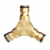 Uniflex 802302 Pirinç Hortum Y Bağlantı - 3 Yollu Bağlantı - 1