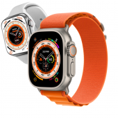 GS8 Watch 8 Ultra Akıllı Saat Turuncu ve Beyaz Renk Kordon - 9