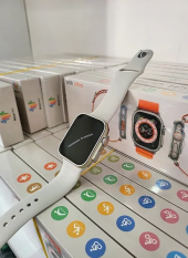 GS8 Watch 8 Ultra Akıllı Saat Turuncu ve Beyaz Renk Kordon - 6
