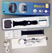 GR88 Smart Watch İki Adet Kordon ve Airpods Kablosuz Kulaklık - 7