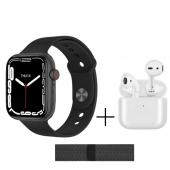GR88 Smart Watch İki Adet Kordon ve Airpods Kablosuz Kulaklık - 2